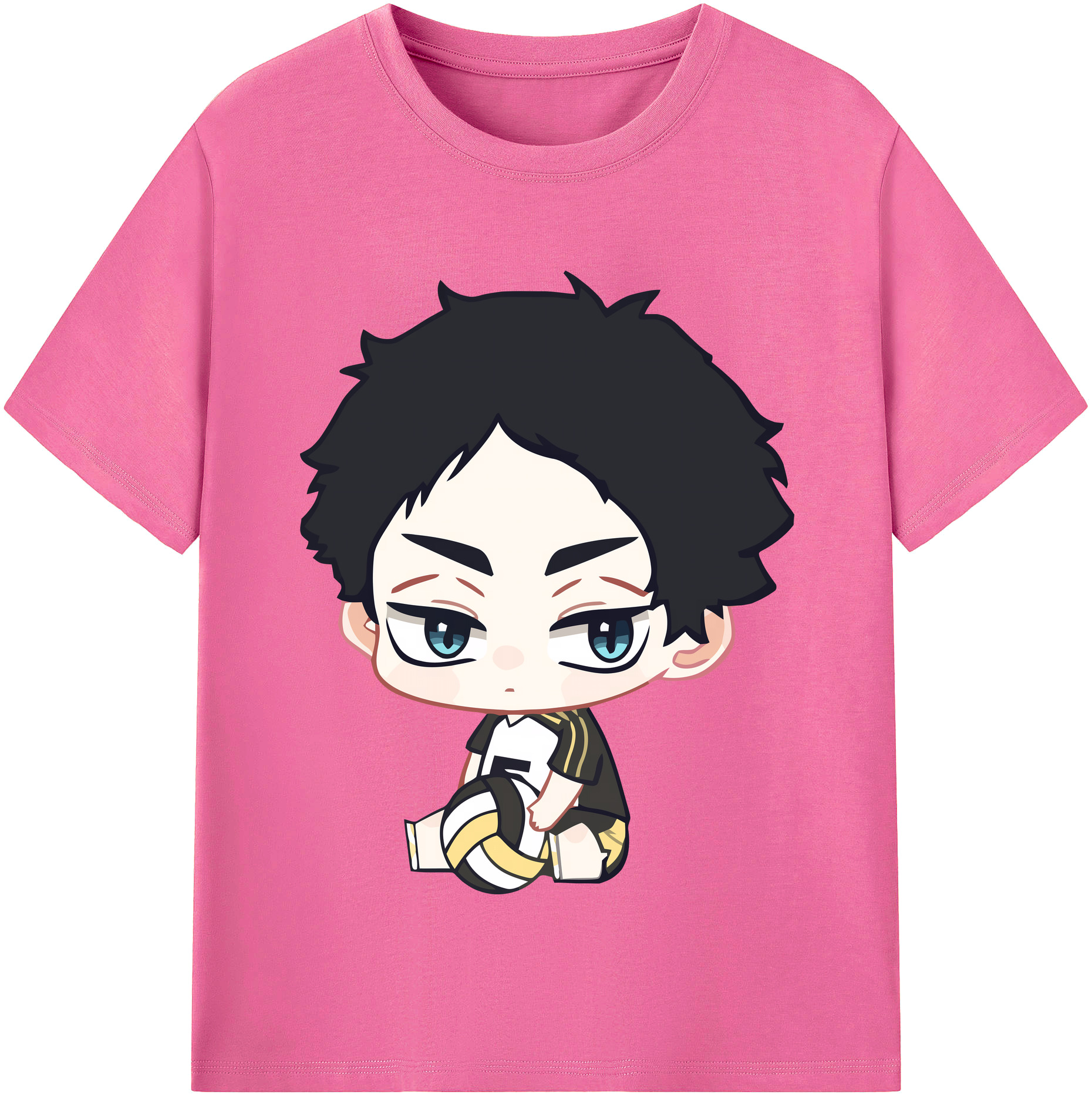 （画像用） ハイキュー!! Haikyu!! レディースカジュアルプリントTシャツ（綿100％）